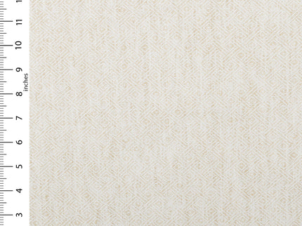 Vanilla Beige  Colour  Diamond Geometric Textured Curtain Fabric