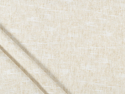 Vanilla Beige Colour Linen Look Textured Curtain Fabric