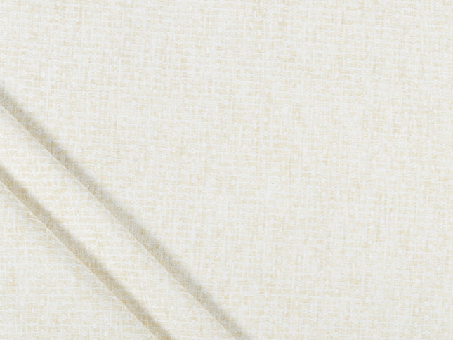 Light butter Colour Basket Weave Textured Curtain Fabric