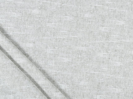 Pearl Grey Colour Linen Look Textured Curtain Fabric