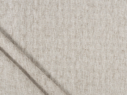Coffee Beige Colour Scallop Wave Textured Curtain Fabric