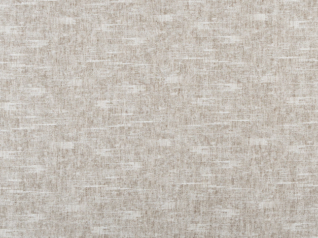 Coffee Beige Colour Linen Look Textured Curtain Fabric