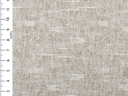 Coffee Beige Colour Linen Look Textured Curtain Fabric
