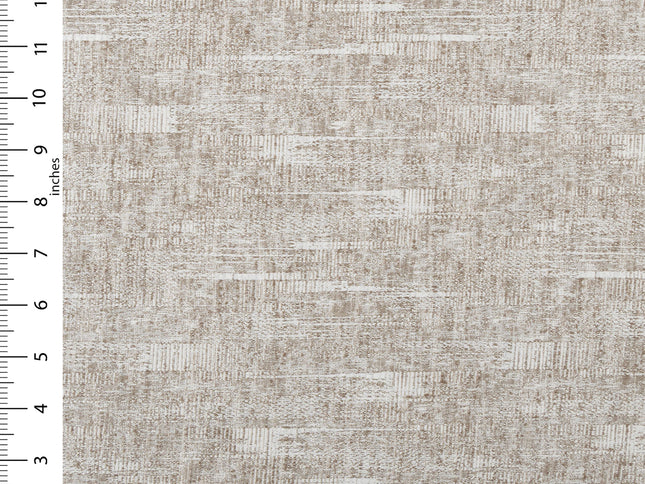 Coffee Beige Colour Linen Look Textured Curtain Fabric