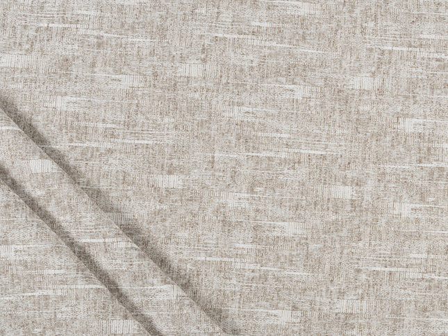 Coffee Beige Colour Linen Look Textured Curtain Fabric
