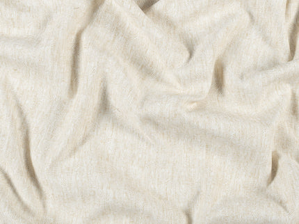 Vanilla Beige Colour Scallop Wave Textured Curtain Fabric