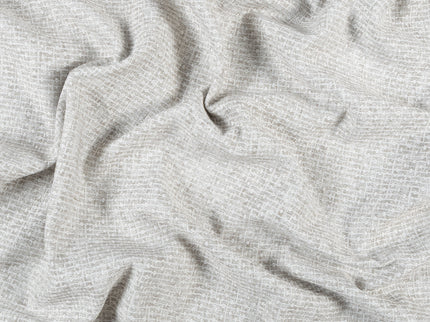 Light Grey Colour Basket  Weave Textured Curtain Fabric