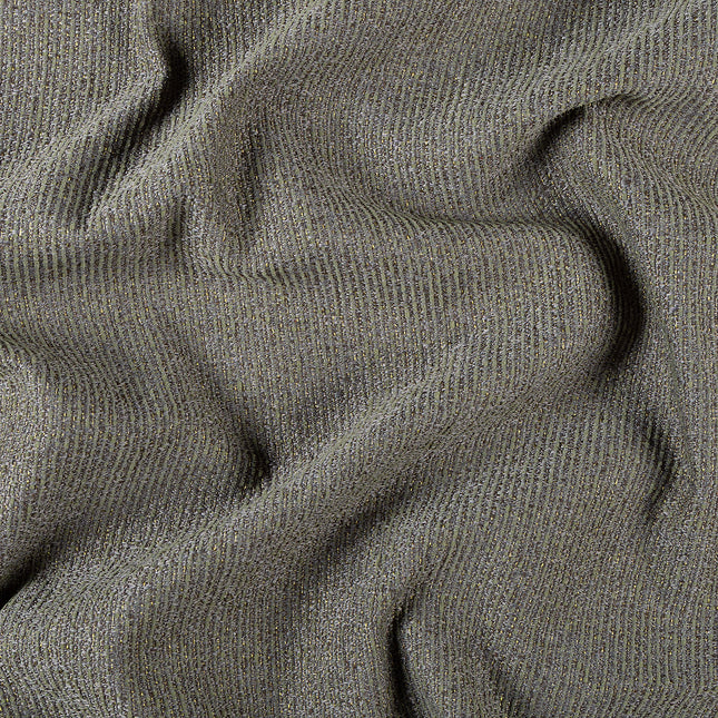Olive green colour textured weave pattern velvet flock Easy Clean sofa, chair and curtain fabrics (Dual side)