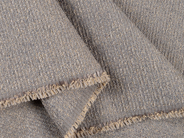 Dark grey colour textured weave pattern velvet flock Easy Clean sofa, chair and curtain fabrics (Dual side)
