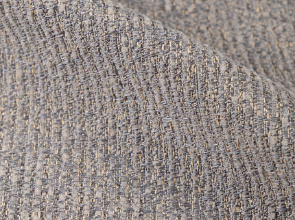 Dark grey colour textured weave pattern velvet flock Easy Clean sofa, chair and curtain fabrics (Dual side)