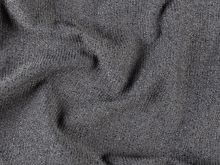 Dark charcoal colour textured weave pattern velvet flock readymade cushion cover