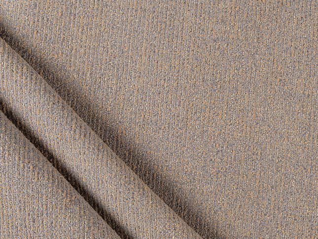Brown colour textured weave pattern velvet flock Easy Clean sofa, chair and curtain fabrics (Dual side)