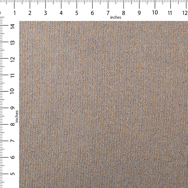 Brown colour textured weave pattern velvet flock Easy Clean sofa, chair and curtain fabrics (Dual side)