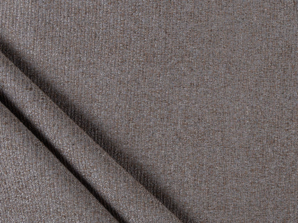Dark brown colour textured weave pattern velvet flock Easy Clean sofa, chair and curtain fabrics (Dual side)
