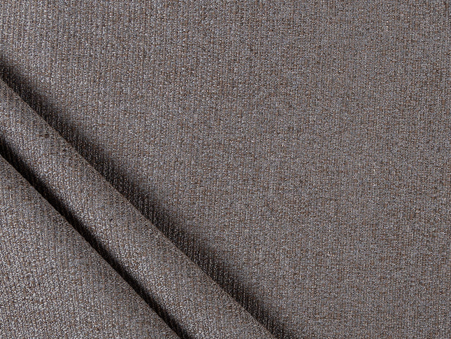 Dark brown colour textured weave pattern velvet flock Easy Clean sofa, chair and curtain fabrics (Dual side)
