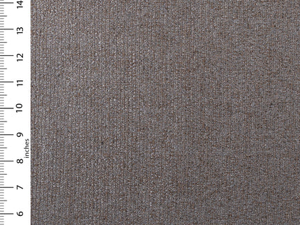 Dark brown colour textured weave pattern velvet flock Easy Clean sofa, chair and curtain fabrics (Dual side)