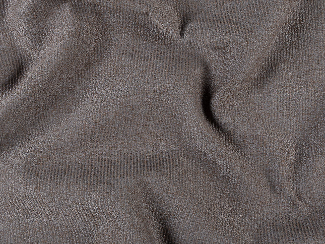 Dark brown colour textured weave pattern velvet flock Easy Clean sofa, chair and curtain fabrics (Dual side)