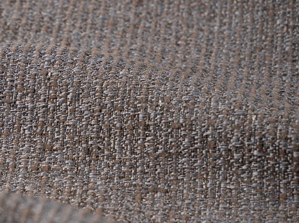Dark brown colour textured weave pattern velvet flock readymade curtain