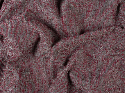 Wine colour textured weave pattern velvet flock readymade cushion cover