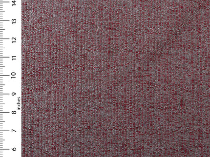 Wine colour textured weave pattern velvet flock Easy Clean sofa, chair and curtain fabrics (Dual side)