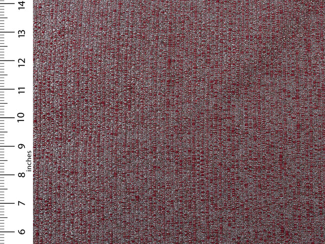 Wine colour textured weave pattern velvet flock Easy Clean sofa, chair and curtain fabrics (Dual side)