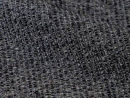 Black colour textured weave pattern velvet flock readymade cushion cover