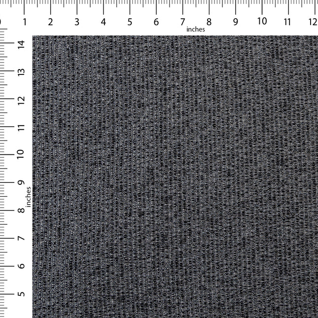 Black colour textured weave pattern velvet flock Easy Clean sofa, chair and curtain fabrics (Dual side)