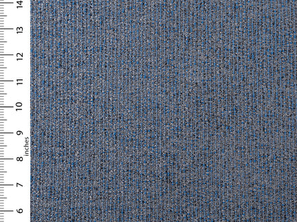 Royal blue colour textured weave pattern velvet flock Easy Clean sofa, chair and curtain fabrics (Dual side)