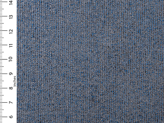 Royal blue colour textured weave pattern velvet flock Easy Clean sofa, chair and curtain fabrics (Dual side)