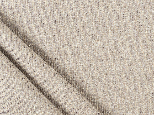 Beige colour textured weave pattern velvet flock Easy Clean sofa, chair and curtain fabrics (Dual side)