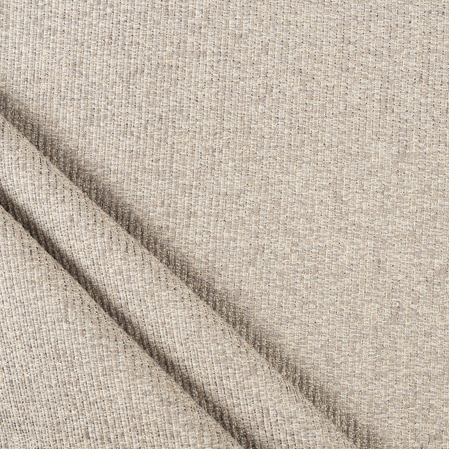 Beige colour textured weave pattern velvet flock Easy Clean sofa, chair and curtain fabrics (Dual side)