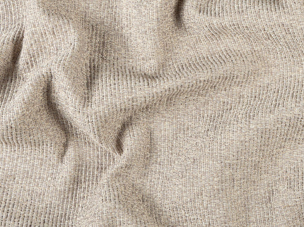 Beige colour textured weave pattern velvet flock Easy Clean sofa, chair and curtain fabrics (Dual side)