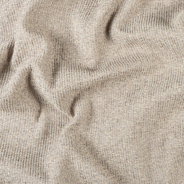Beige colour textured weave pattern velvet flock Easy Clean sofa, chair and curtain fabrics (Dual side)