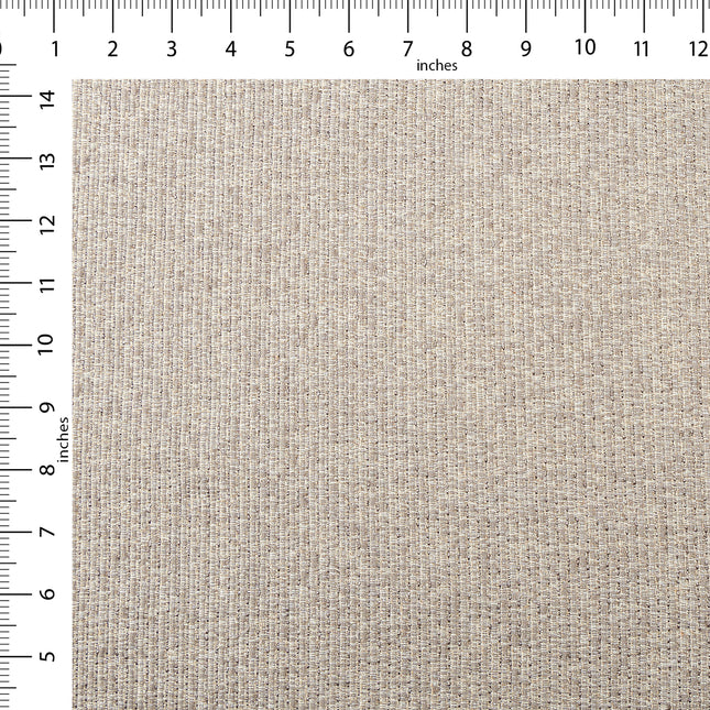 Beige colour textured weave pattern velvet flock Easy Clean sofa, chair and curtain fabrics (Dual side)