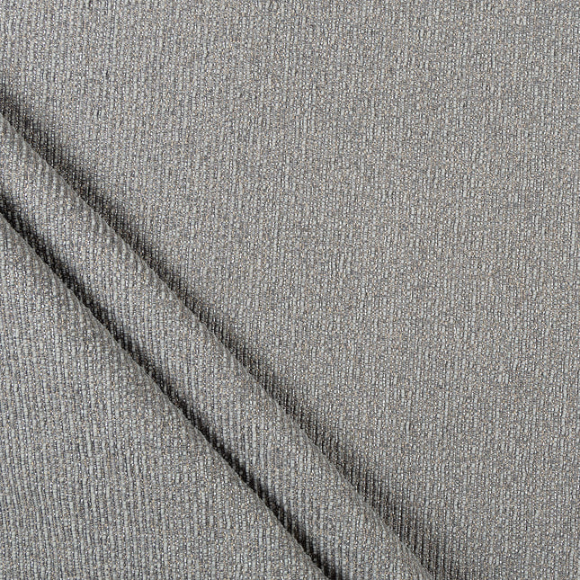 Grey colour textured weave pattern velvet flock Easy Clean sofa, chair and curtain fabrics (Dual side)