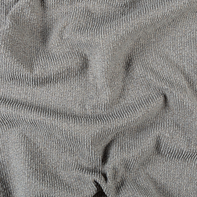 Grey colour textured weave pattern velvet flock Easy Clean sofa, chair and curtain fabrics (Dual side)