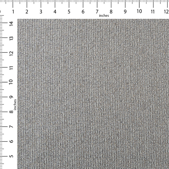 Grey colour textured weave pattern velvet flock Easy Clean sofa, chair and curtain fabrics (Dual side)