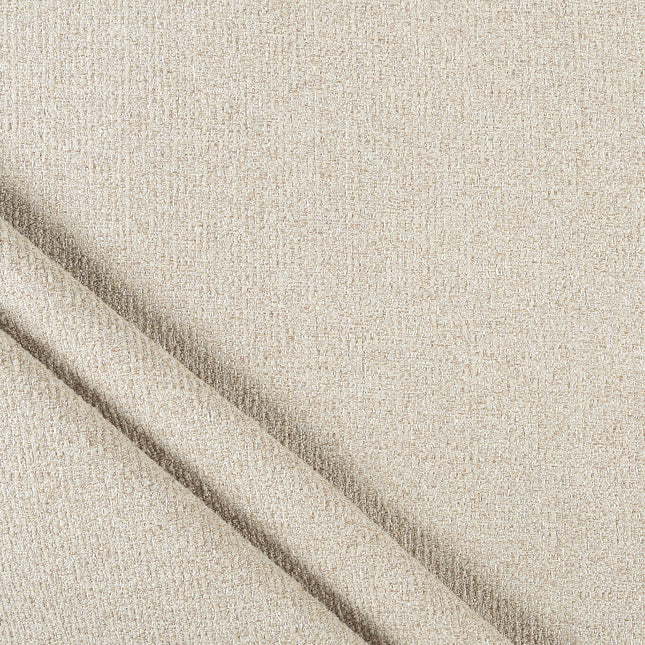 Beige colour textured weave pattern velvet flock Easy Clean sofa, chair and curtain fabrics (Dual side)