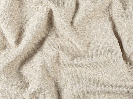 Beige colour textured weave pattern velvet flock readymade curtain