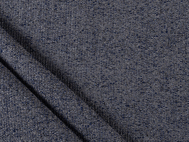 Navy blue colour textured plain velvet flock Easy Clean sofa, chair and curtain fabrics (Dual side)