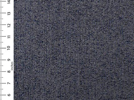 Navy blue colour textured weave pattern velvet flock Easy Clean sofa, chair and curtain fabrics (Dual side)