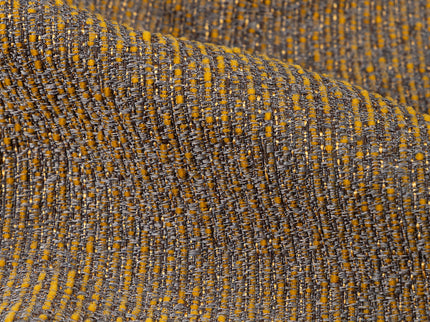 Mustard colour textured weave pattern velvet flock readymade cushion cover