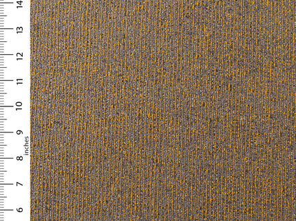 Mustard colour textured weave pattern velvet flock Easy Clean sofa, chair and curtain fabrics (Dual side)