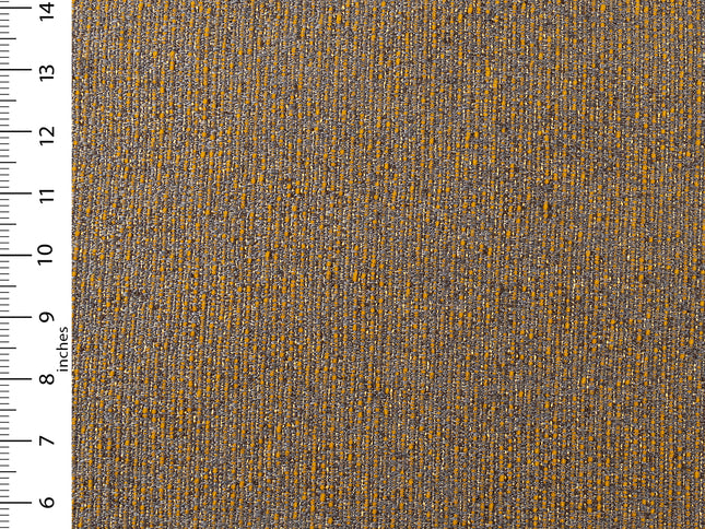 Mustard colour textured weave pattern velvet flock Easy Clean sofa, chair and curtain fabrics (Dual side)