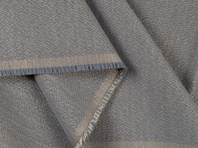 Charcoal grey colour textured pattern velvet flock Easy Clean sofa, chair and curtain fabrics (Dual side)