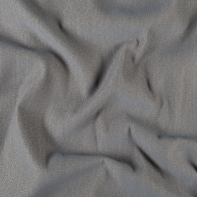 Charcoal grey colour textured pattern velvet flock Easy Clean sofa, chair and curtain fabrics (Dual side)