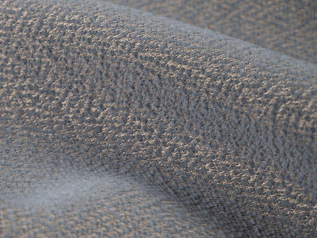 Charcoal grey colour textured pattern velvet flock Easy Clean sofa, chair and curtain fabrics (Dual side)