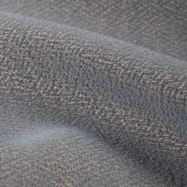 Charcoal grey colour textured pattern velvet flock Easy Clean sofa, chair and curtain fabrics (Dual side)