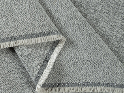 Grey colour textured pattern velvet flock Easy Clean sofa, chair and curtain fabrics (Dual side)