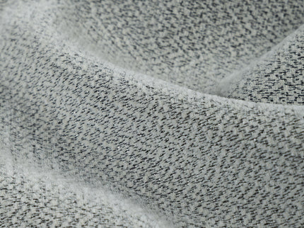 Grey colour textured pattern velvet flock readymade curtain